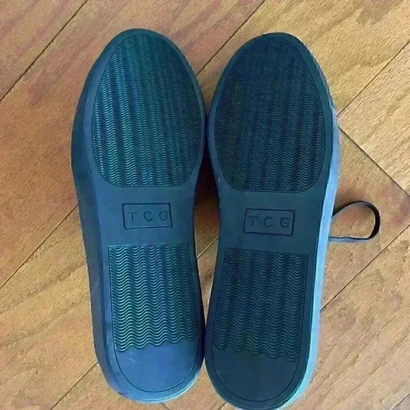 TCG Kennedy Mens Black Leather Low Top Lace Up Lifestyle Sneakers Shoes SAVE $51 - Picture 4 of 7